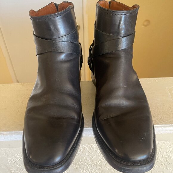 Frye All Leather Zip-up Dress Boots Size 9.5, Like New - Picture 2 of 6